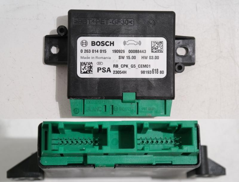 PARKEERHULP ECU/ 2 STEKKERS 2X 18 PINS/ BOSCH 0263014015 9819361880 23054H/ ZIE 1613665680