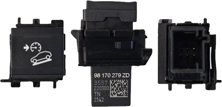 HELLING ONDERSTEUNING SCHAKELAAR/ 6 PINS ZWARTE STEKKER/ ZIE 98170279ZD