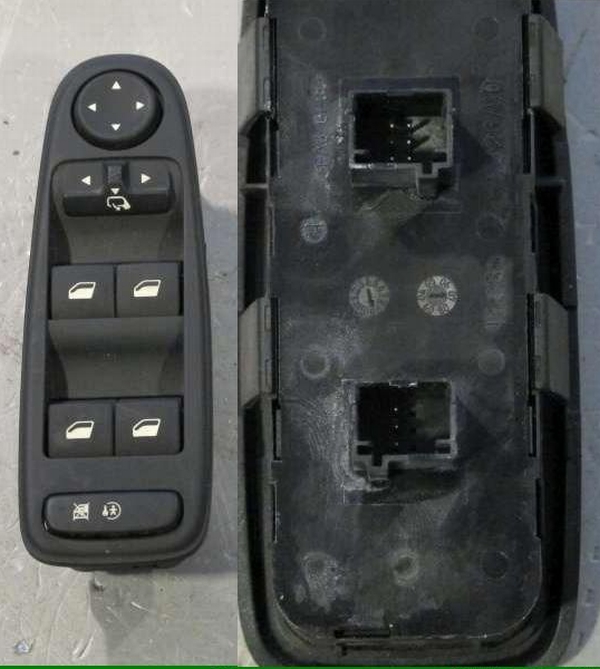 LINKS VOOR/ SPIEGEL ELEKTRISCH KLAPBAAR + RAAMSCHAKELAAR/ 96639383ZD 96547100XT/ ZIE 6554YH