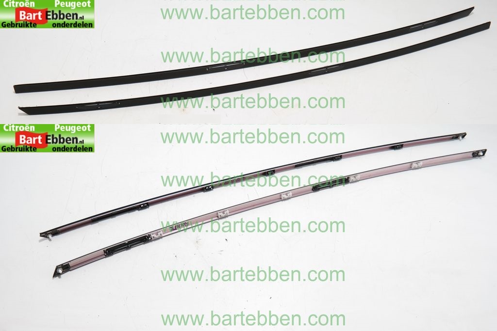 DAKLIJSTEN IN DAK ZONDER DAKRAIL/ SET LINKS + RECHTS/ 96842488XT/ LINKS ZIE 8319K6 RECHTS ZIE 8320F4