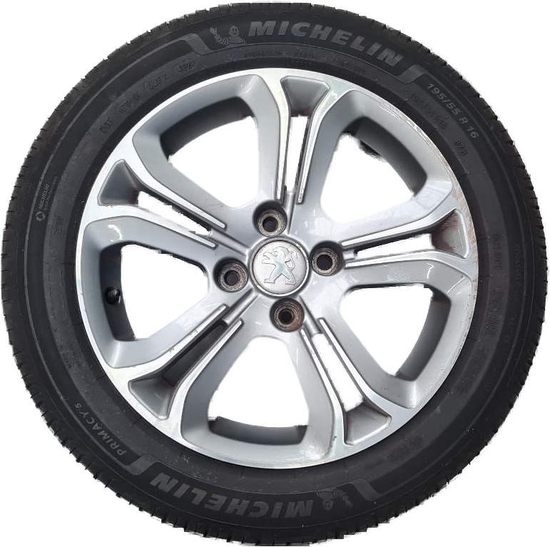 STOEPRANDSCHADE 4XSETPRIJS VELGEN 96737736VX MET BANDEN 195 55 16 MICHELIN E PRIMACY 195/55 R16 91H 2X 3.5MM 2X 5.5MM
