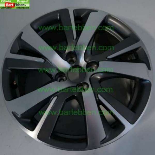 17 INCH/ ALU/ 6.5JX17 CH4 ET20/ GEPOLIJST- GEBORSTELD EPD GRIS ANTHRA MAT/ 9678398277/ ZIE 96783982PD