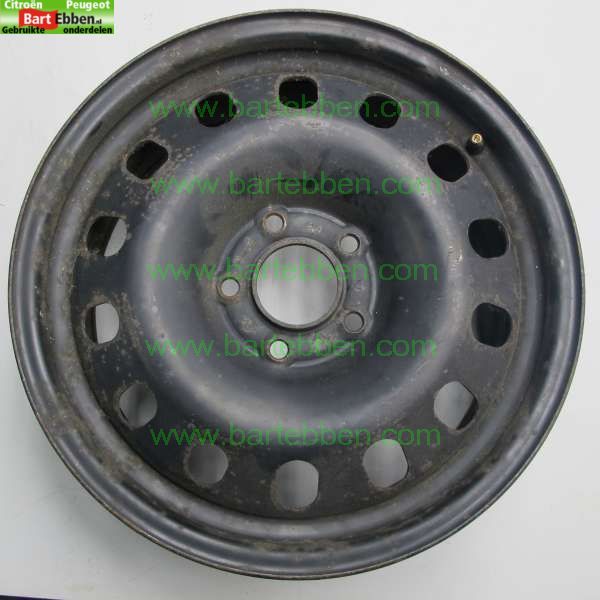 16 INCH/ STAAL/ 6,5JX16 ET44/ 14 OVALE 38MM GATEN/ 5GATS/ ZIE.5401N9