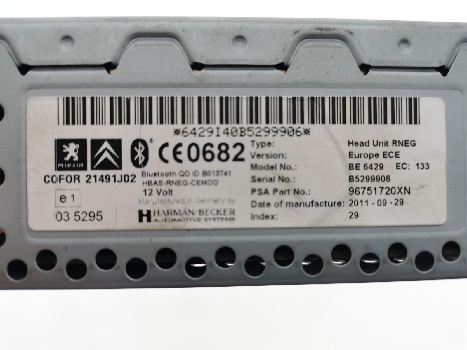 HARMAN/BECKER RNEG 96751720XN BE6429 HBAS-RBEG-CEMOO COFOR 21491J02 1617424880 MET STEKKERS