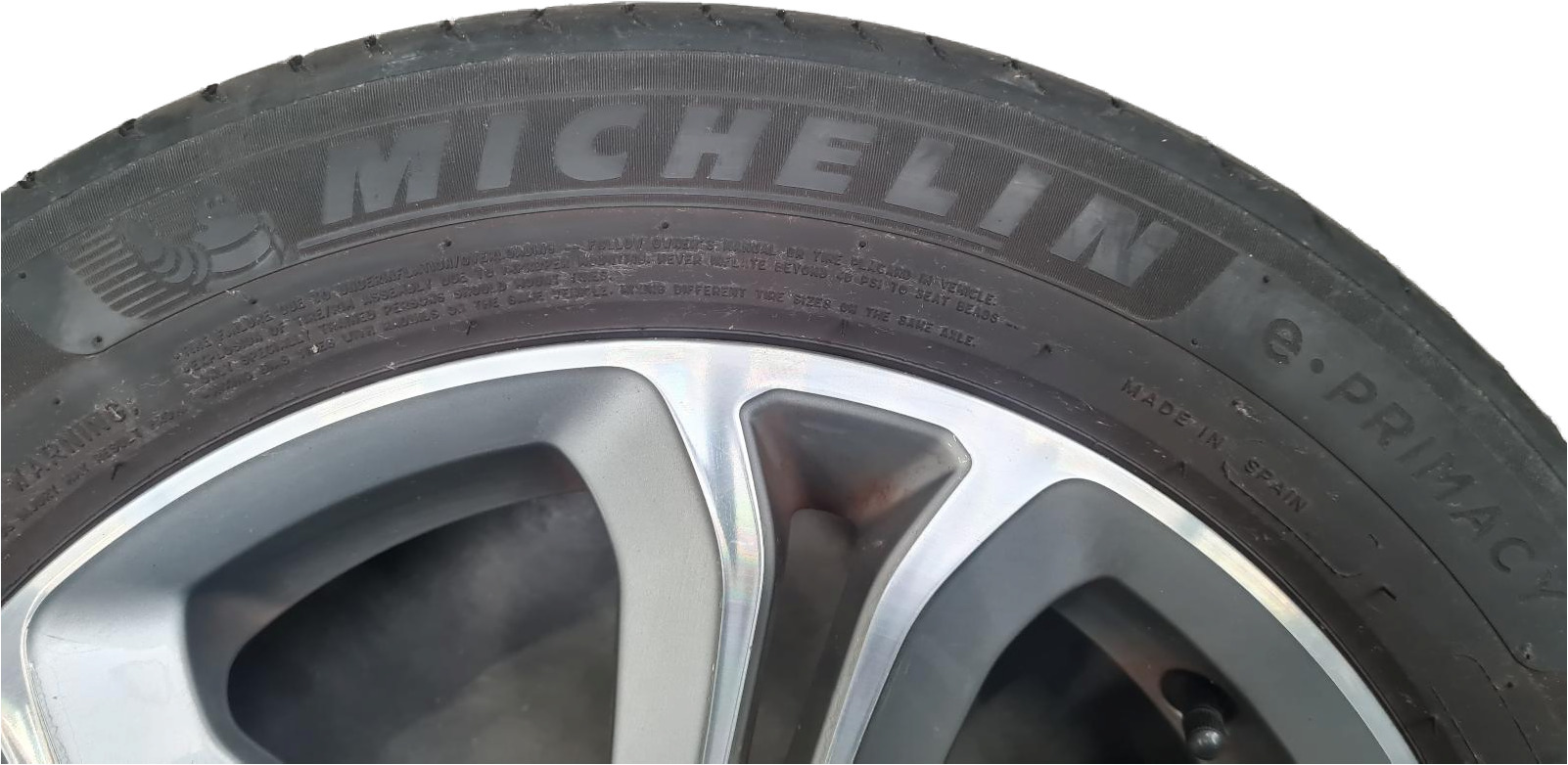 STOEPRANDSCHADE 4XSETPRIJS VELGEN 96737736VX MET BANDEN 195 55 16 MICHELIN E PRIMACY 195/55 R16 91H 2X 3.5MM 2X 5.5MM