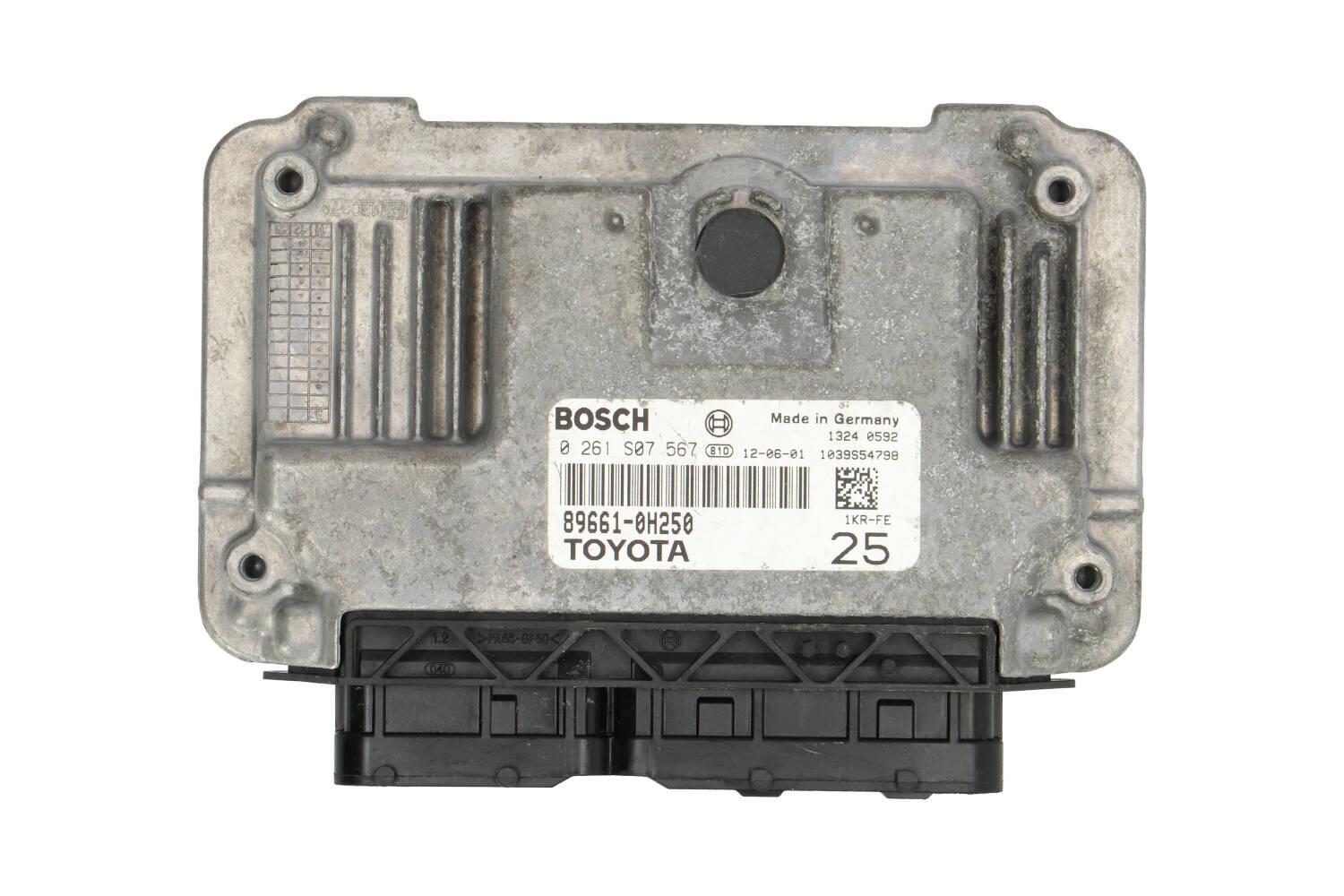 !ALLEEN ECU B000727880 BOSCH 0261S07567 13240592 1039S54798 89661-0H250 1KR-FE25 -STEKKERS (GETEST OK) FK