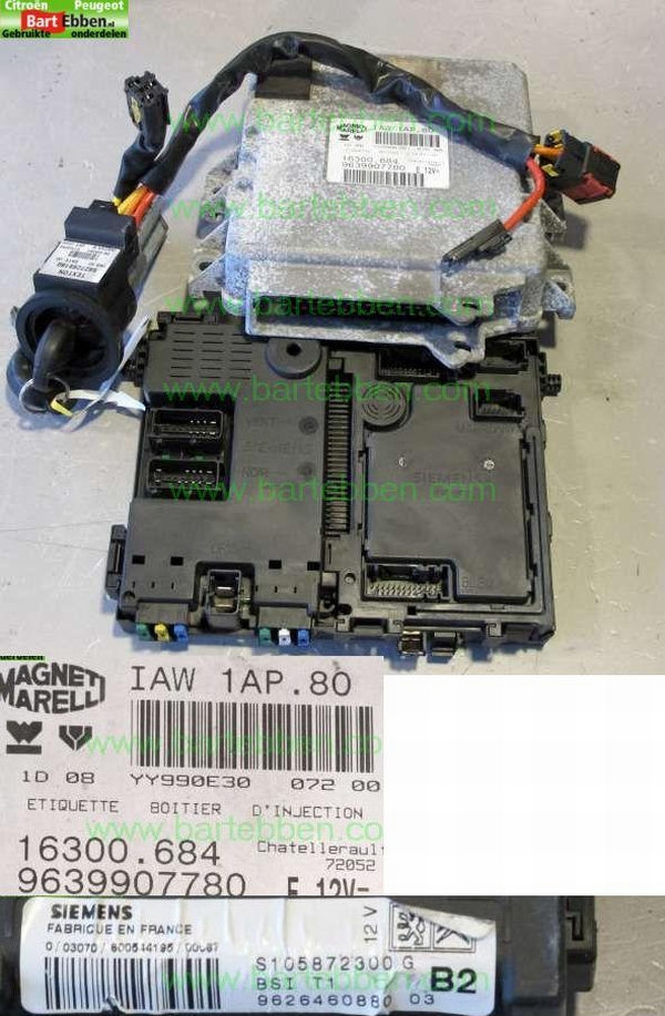 B 1.1 8V HFZ TU1JP/ MARELLI IAW 1AP.80 IAW1AP80/ 9632559380 9637086880 ZIE 1929RC/ +BSI S105872100 9625812380 ZIE 658005 658022 6580P8/ +CONTACTSLOT