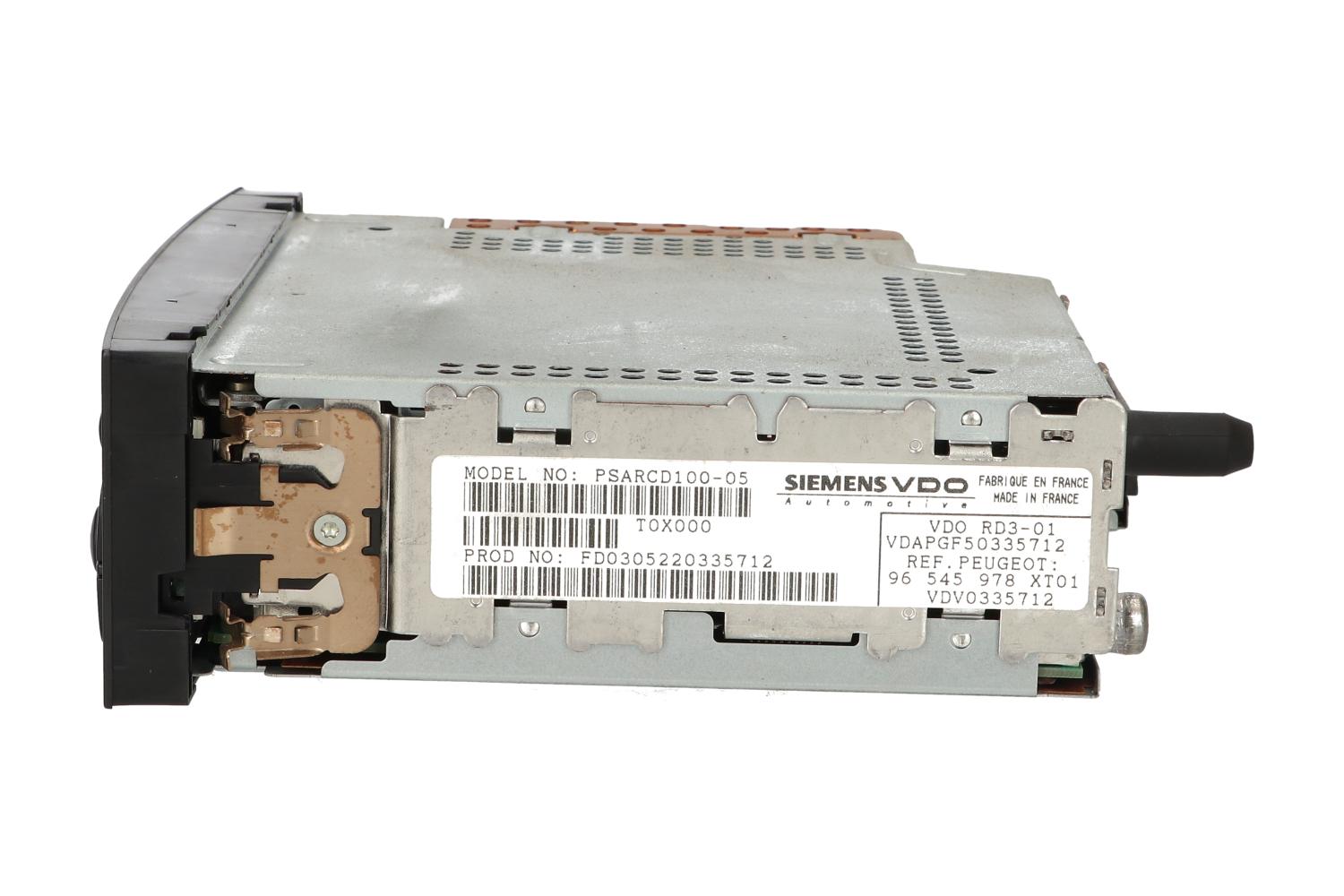 SIEMENS VDO RD3-01 96545978XT 6564RT NFP 6564RV NFP