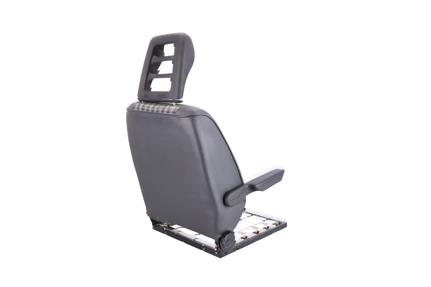 GRIJS STOF GERUIT U7 FT FRAME MET ARMSTEUN ZONDER ZITTING MET RUGLEUNING FOAM EN BEKLEDING