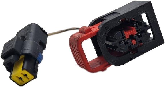 STEKKER MET AFGEKNIPT STUK DRAAD 10CM